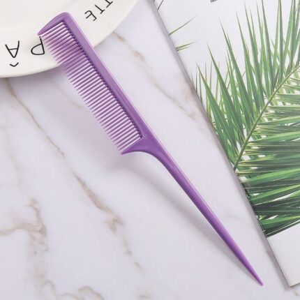 미용 꼬리빗(보라색) / 커트빗 컷트 브러쉬 헤어빗 미용실 이발